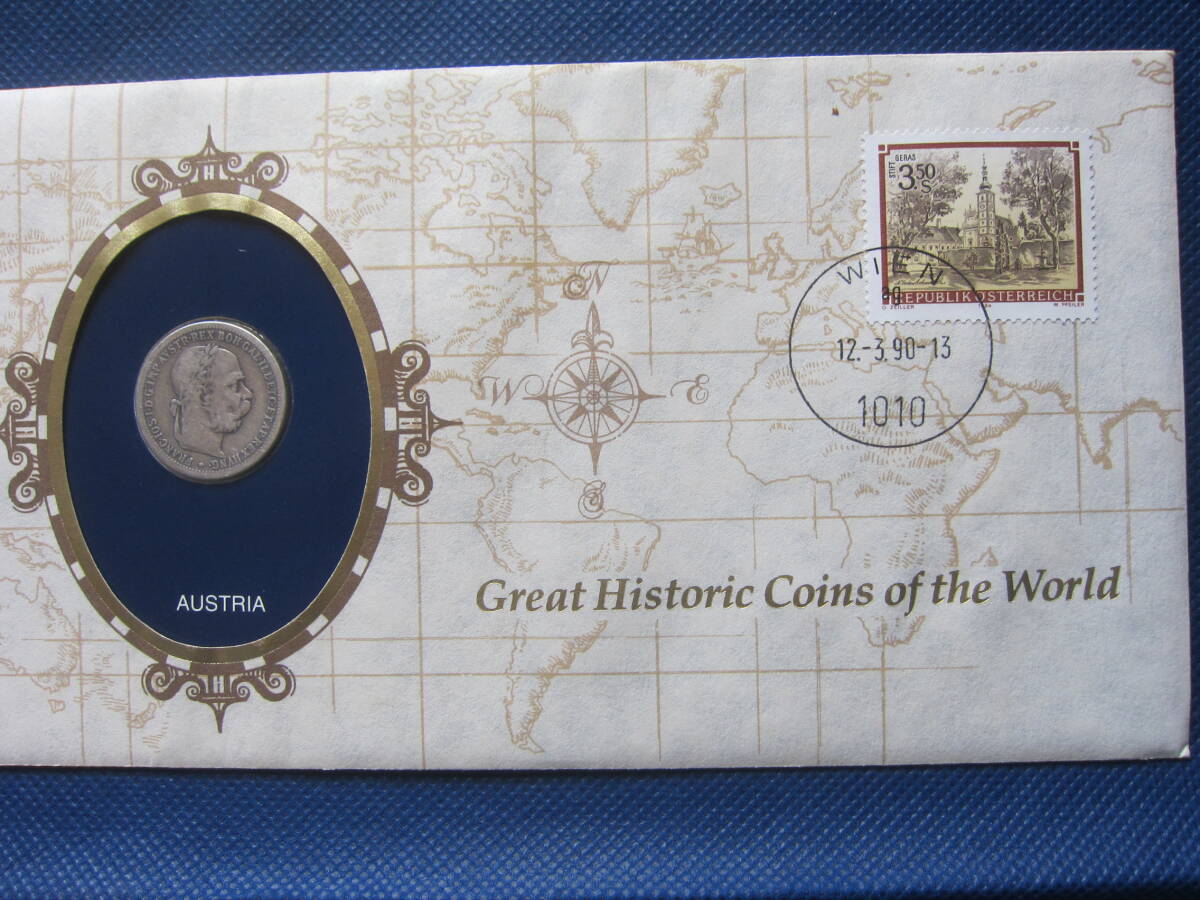 1898年古銭オーストリア １クローネ銀貨（品位？） フランツ・ヨーゼフ1世肖像 サイズ：径23.0ｍｍの画像1