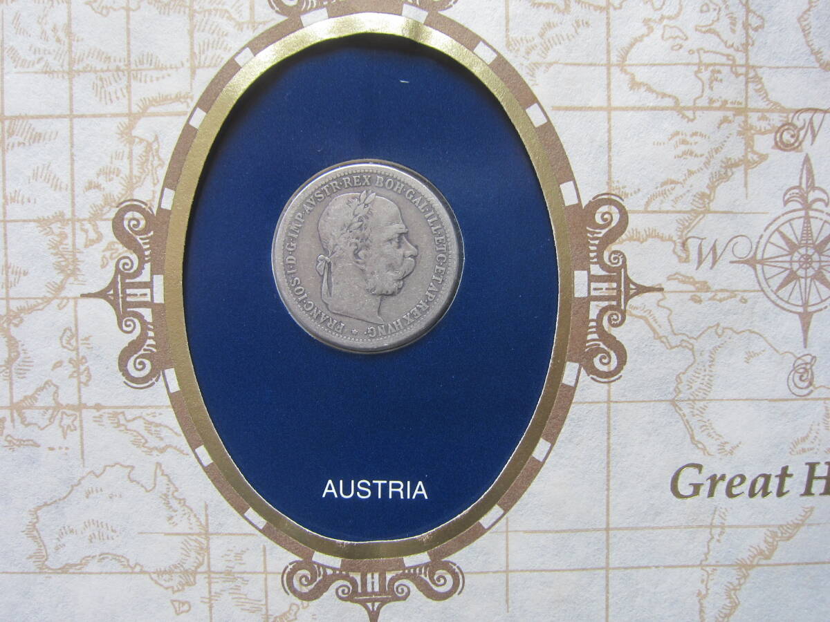 1898年古銭オーストリア １クローネ銀貨（品位？） フランツ・ヨーゼフ1世肖像 サイズ：径23.0ｍｍの画像3