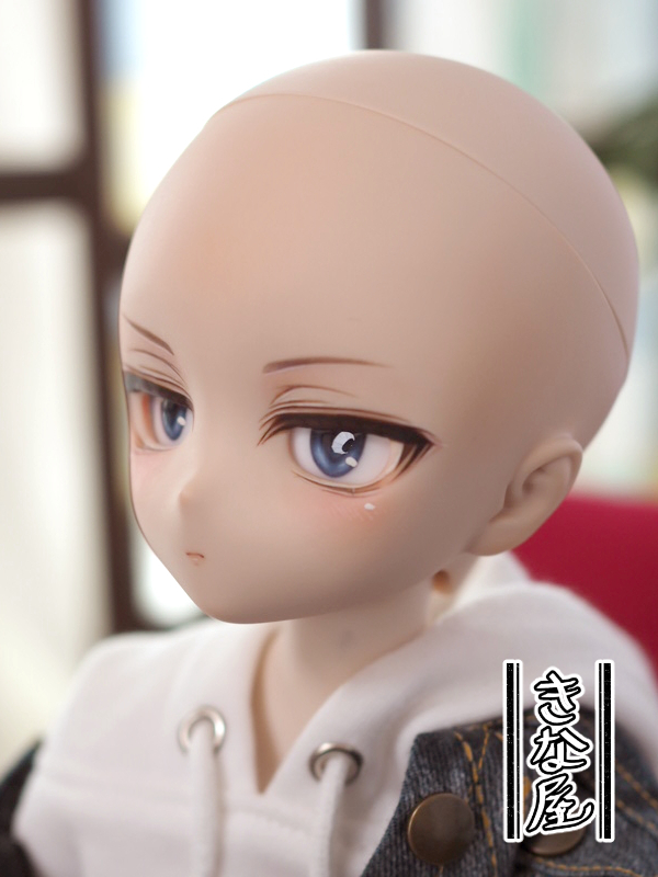 【きな屋】DDH-28 カスタムヘッド (フレッシュ肌)+アイ ※ソフビ盛りの画像10