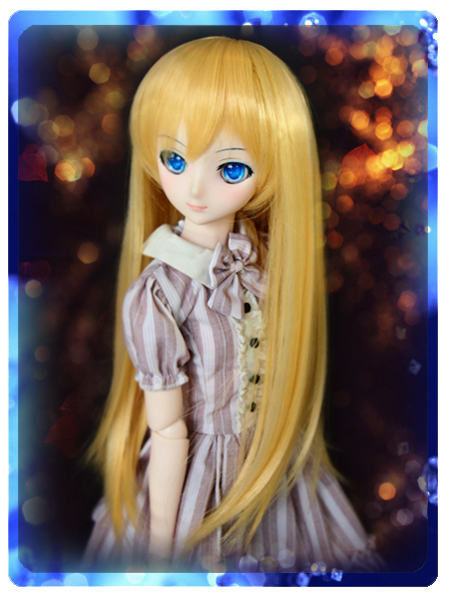 ●ドールウィッグ*ロングヘアー*ゴールド*9～9.5インチ（MDD DD SD SmartDollなど）●dollwig*dollwig●_画像4