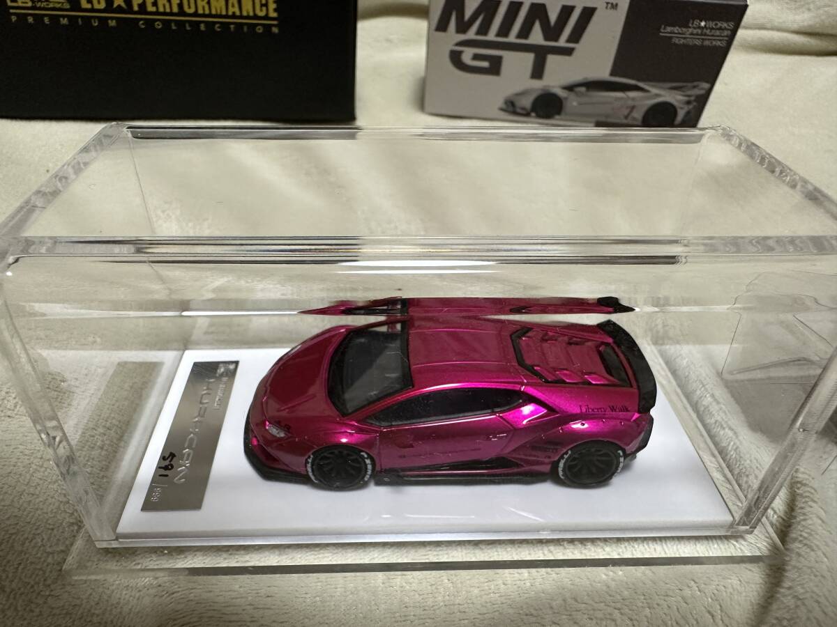 ミニカー 1/64 MINI GT LBWORKS ランボルギーニ ウラカン GT FIGHTERS WORKS 258 フリースタイル LIBERTY WALK Huracan LP610 日本限定の画像3