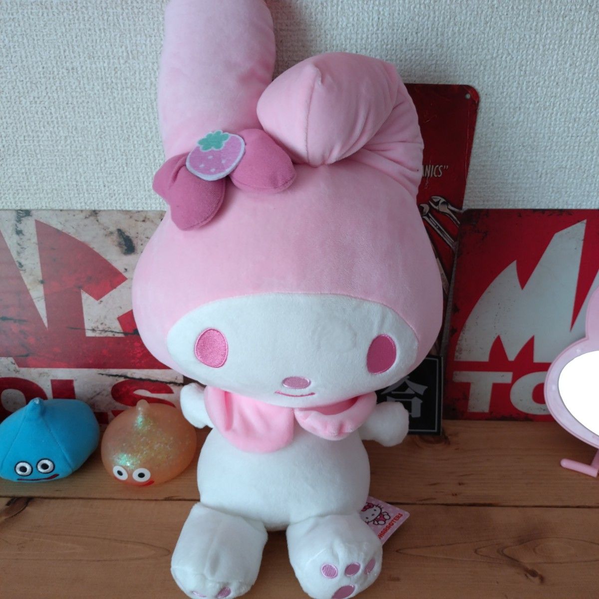 ②Used 美品 マイメロ マイメロディ フェイスクッション Mと S ②Used 美品 マイメロ マイメロディ フェイスクッション Mと S