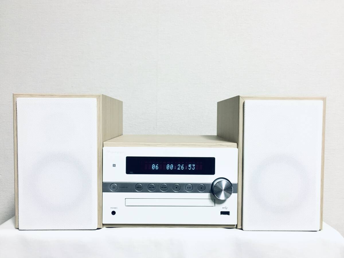 ★☆美品・驚きの高音質☆★Pioneer CDミニコンポ X-CM56 CD/USB/Bluetooth対応◎付属あり/ベルト新品・整備済♪_画像1