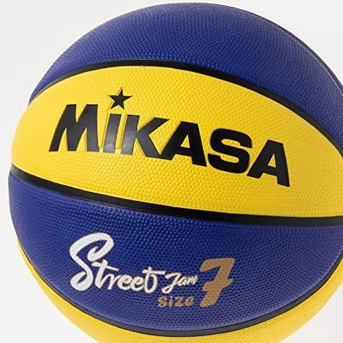【単品】7号_イエロー/ブルー/ブラック ミカサ(MIKASA)バスケットボール 7号/6号/5号 ゴム 推奨内圧0.49~0.63(kgf/)_画像2