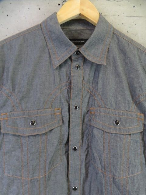6240b11* new goods *Calvin Klein Jeans Calvin Klein long sleeve cotton shirt M/ jacket / blouson / coat / men's / man / gentleman 