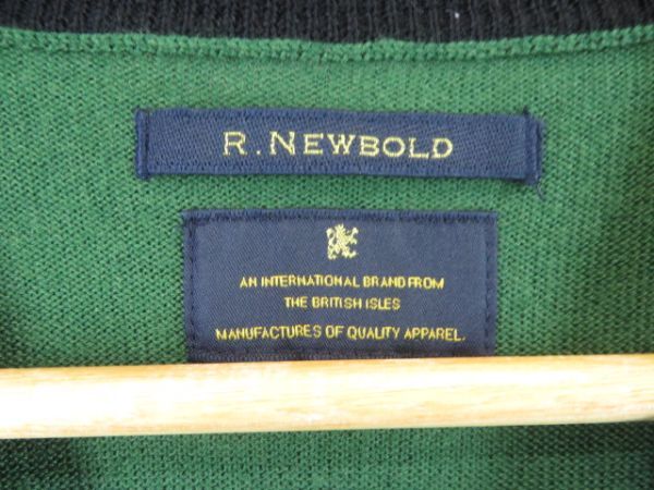 8040b38◆良品です◆R.NEWBOLD アールニューボールド ウールニットセーター L/ポールスミス/ジャケット/ブルゾン/コート/シャツ/メンズ男性_画像7