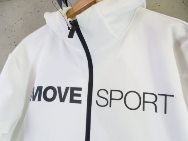 9140b13◆新品◆吸汗速乾◆DESCENTE デサント【MOVE SPORTS ムーブスポーツ】フーディ ジャージジャケット L/パーカー/ウインドブレーカーの画像3