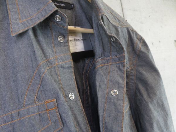 6240b11* new goods *Calvin Klein Jeans Calvin Klein long sleeve cotton shirt M/ jacket / blouson / coat / men's / man / gentleman 