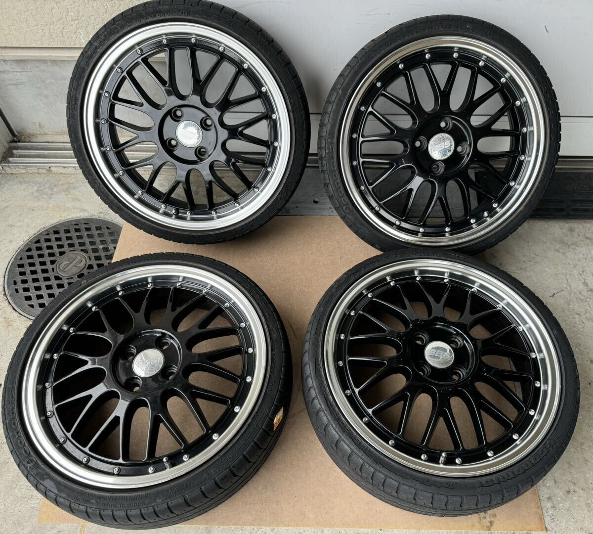 ★軽カー用 BBS風 17インチ 5.5ｊ×45 PCD100 165/40 ワゴンR ムーヴ タント タフト エブリイ スペーシア ルークス mira N-BOX アトレー★