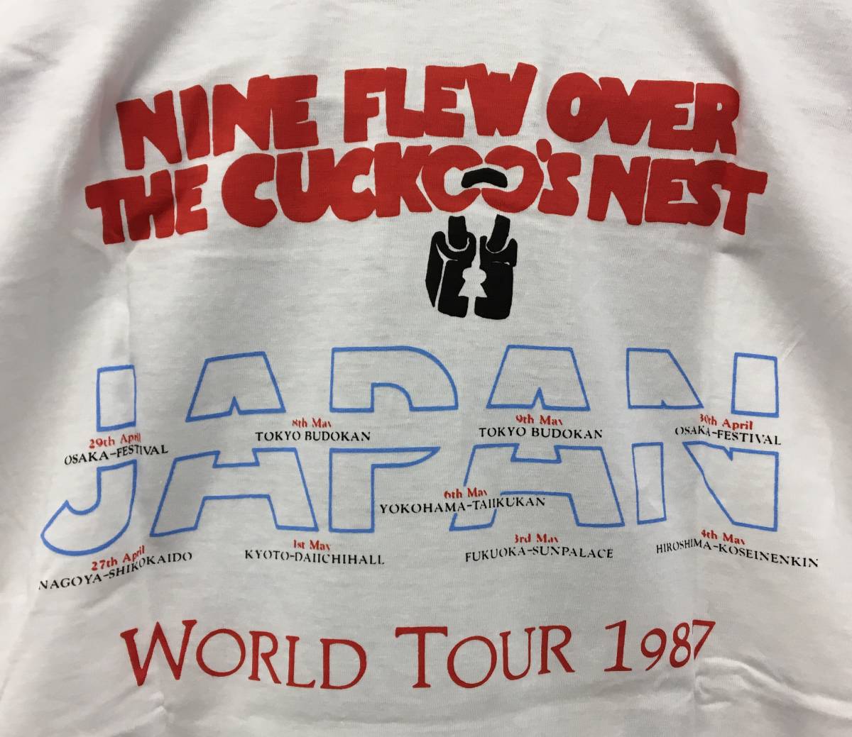 [デッドストック 希少 ビンテージ 80s GBR]PAUL YOUNG 1987 WORLD TOUR TEE ポールヤング ワールドツアー Tシャツ ホワイト_画像6