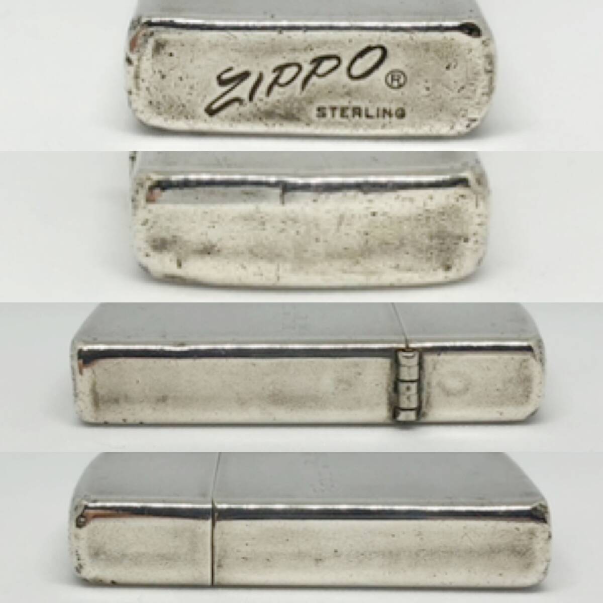 格安スタート【中古 希少 60s USA】ZIPPO スリム スターリングシルバー 銀製 ジッポーの画像4