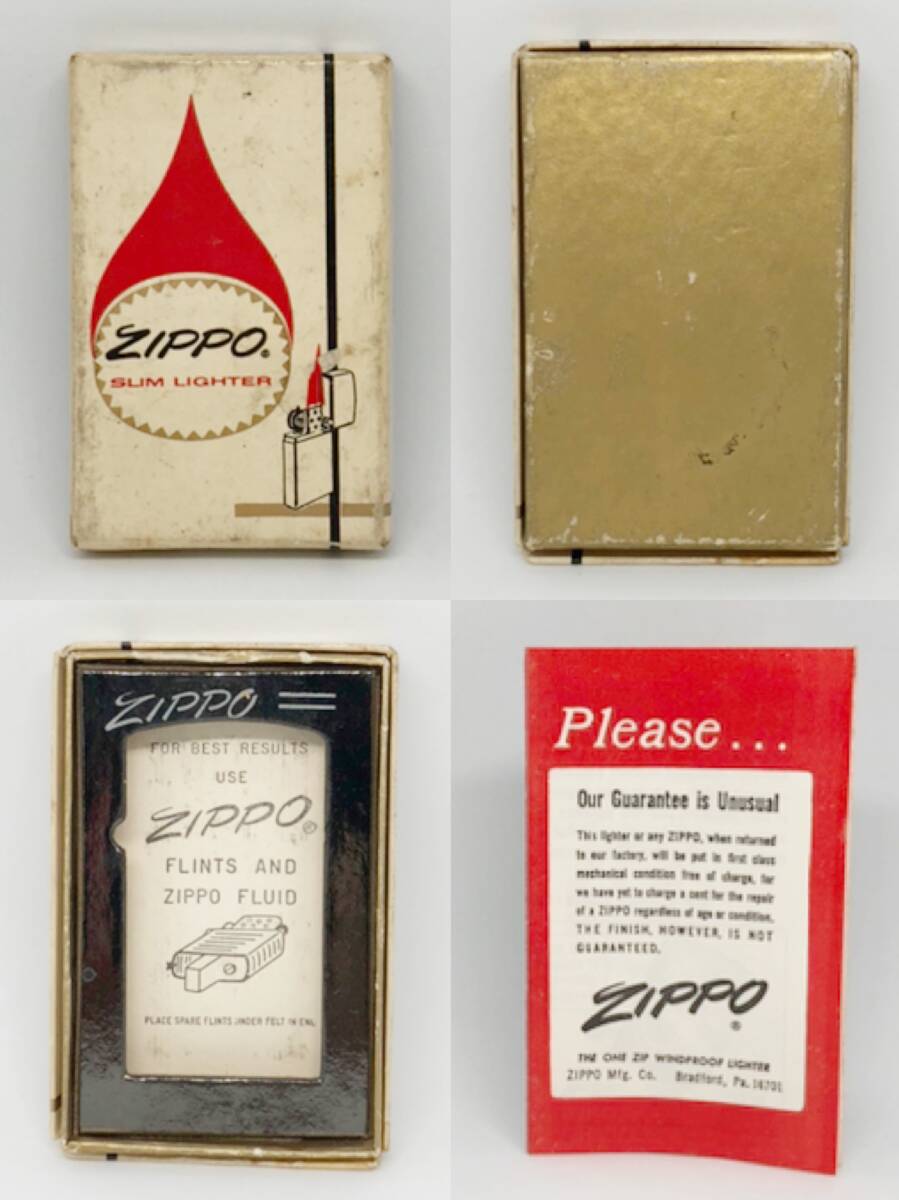 格安スタート【中古 希少 60s USA】ZIPPO スリム スターリングシルバー 銀製 ジッポーの画像9