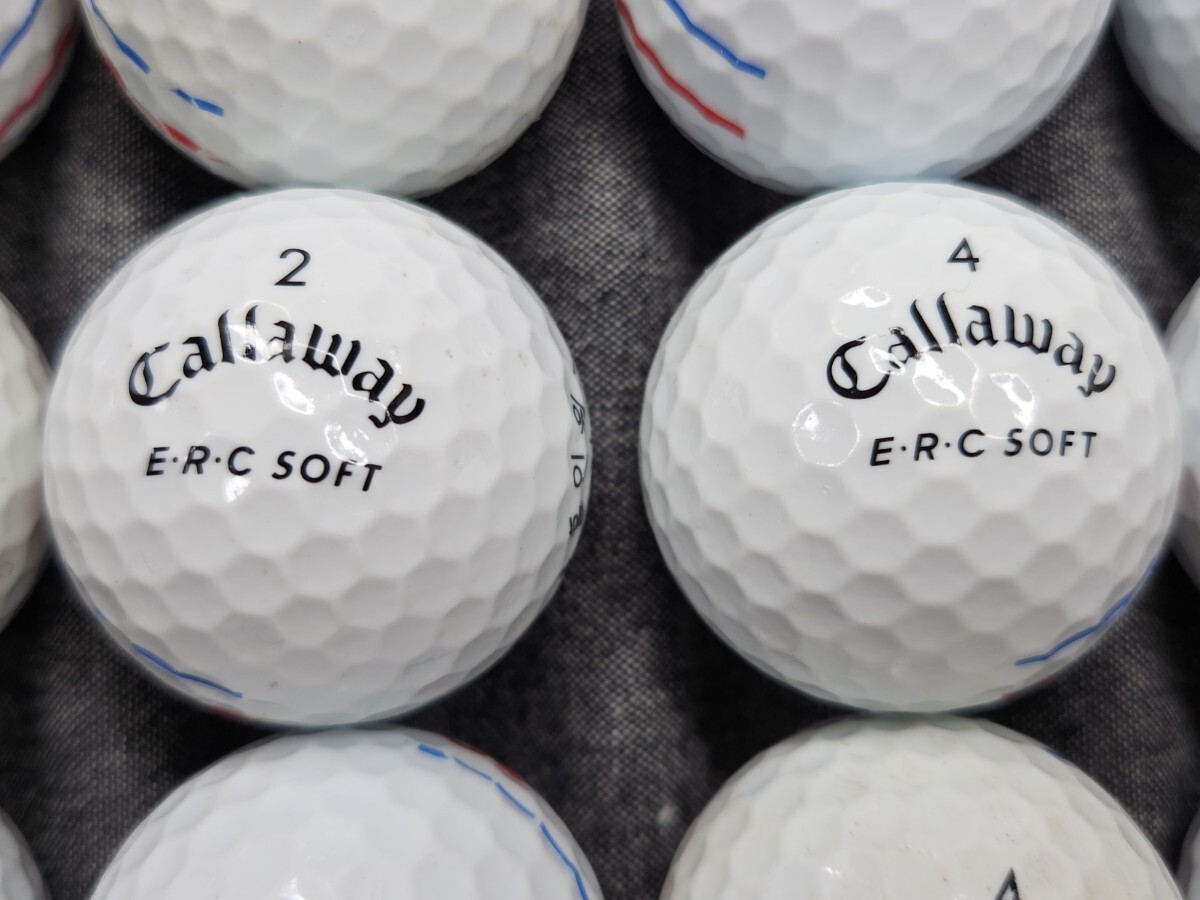 ロストボール　 Callaway キャロウェイ　 ERC SOFTトリプルトラック【年式混合】ホワイト　30個_画像1