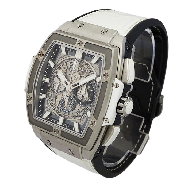 HUBLOT ウブロ スピリットオブビッグバン チタニウム ホワイト 601.NE.0172.LR.JPN17 日本限定 メンズ 腕時計【中古】_画像2