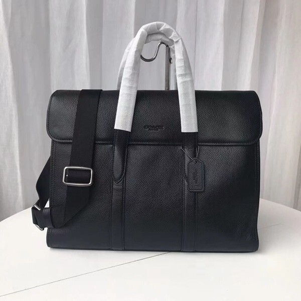 コーチ COACH アウトレット 本革 2WAY ビジネスバッグ ブリーフケース 58097 ブラック 保存袋付き 新品未使用_画像1