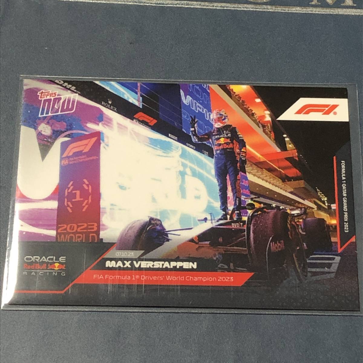 2023 F1 Topps Now formula 1 Max Verstappen Red Bull FIA Formula 1 Driver's World Champion 2023 カード の画像1