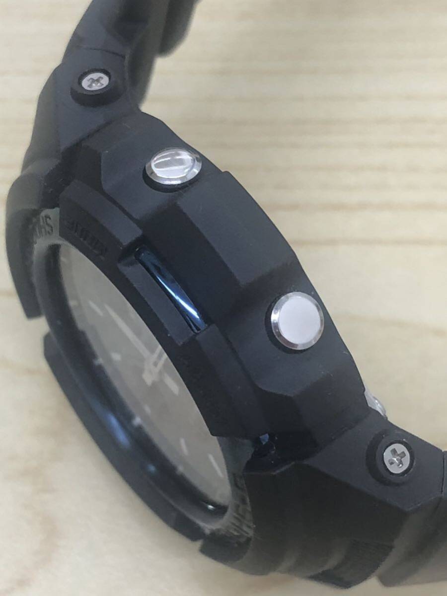 CASIO カシオ G-SHOCK Gショック AWG-M100A 電波ソーラー 腕時計 デジアナ ブラック の画像4