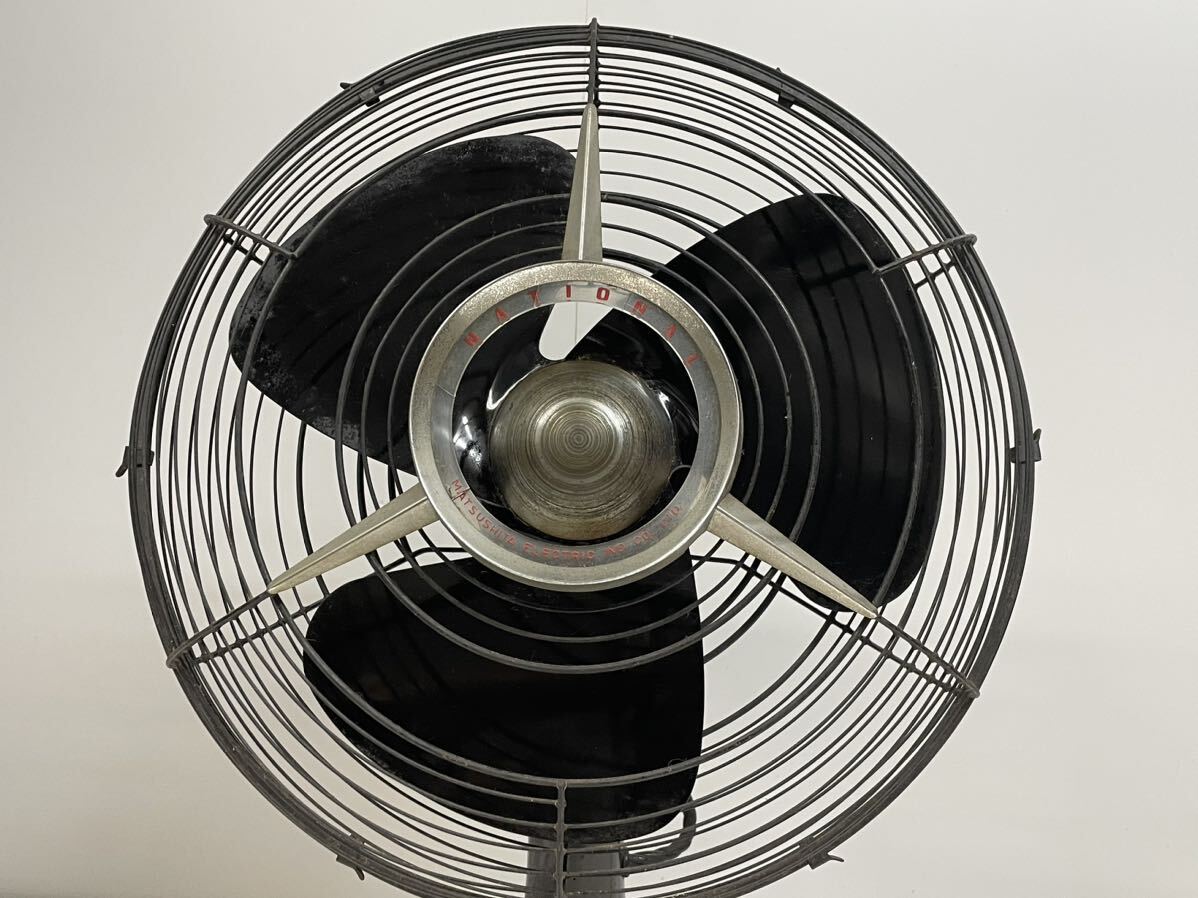 昭和レトロ 扇風機 KDK レトロ扇風機 NATIONAL ELECTRIC FAN 動作確認済み ナショナル の画像3