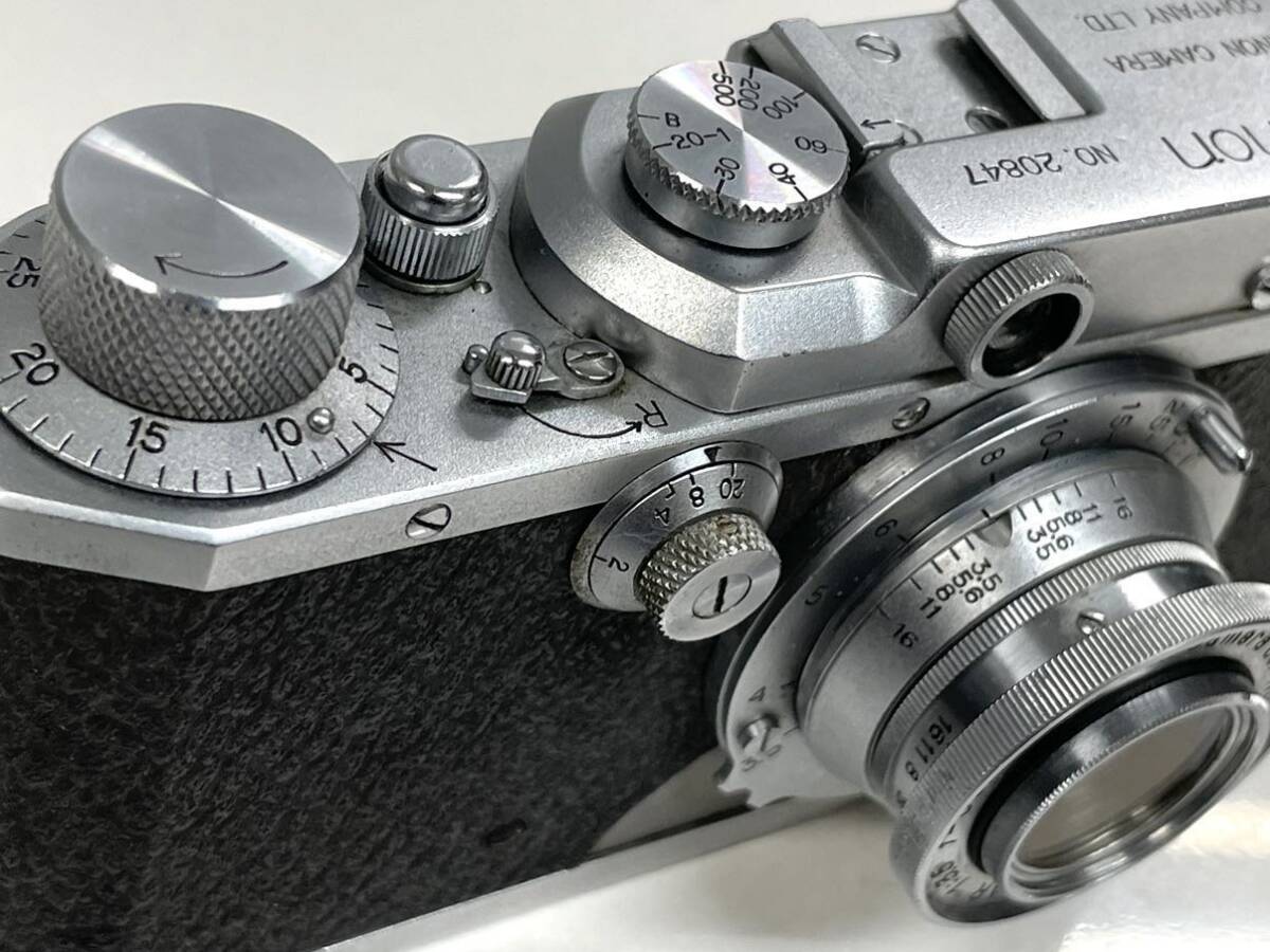 希少 キャノン Canon SⅡ フィルムカメラ レンジファインダーカメラ SERENAR 1:3.5 f=5cm レンズ Made in Occupied Japan 刻印 _画像8