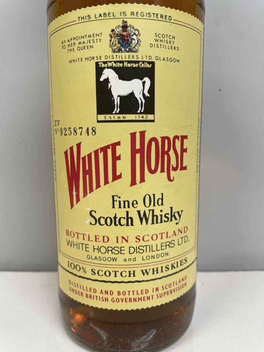 未開栓 WHITE HORSE ホワイトホース FINE OLD ファインオールド スコッチ ウィスキー 特級 760ml 43度 の画像3