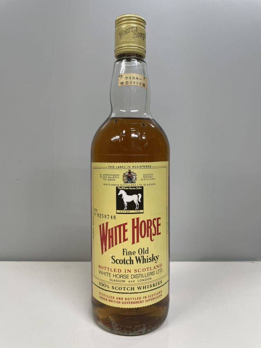 未開栓 WHITE HORSE ホワイトホース FINE OLD ファインオールド スコッチ ウィスキー 特級 760ml 43度 の画像2