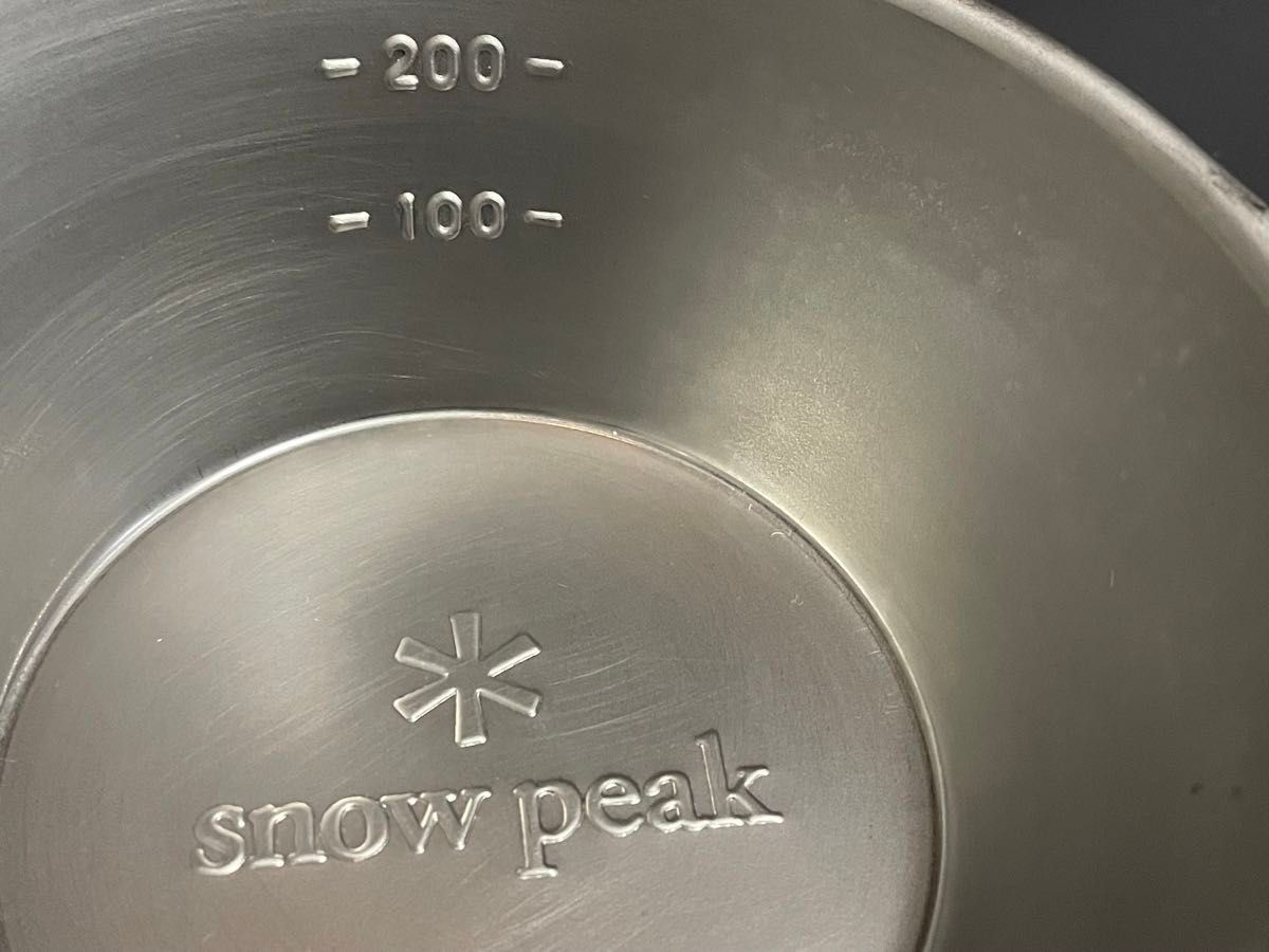 スノーピーク snowpeak シェラカップ 2個セット　オマケ非売品ステッカー【値下げ不可】