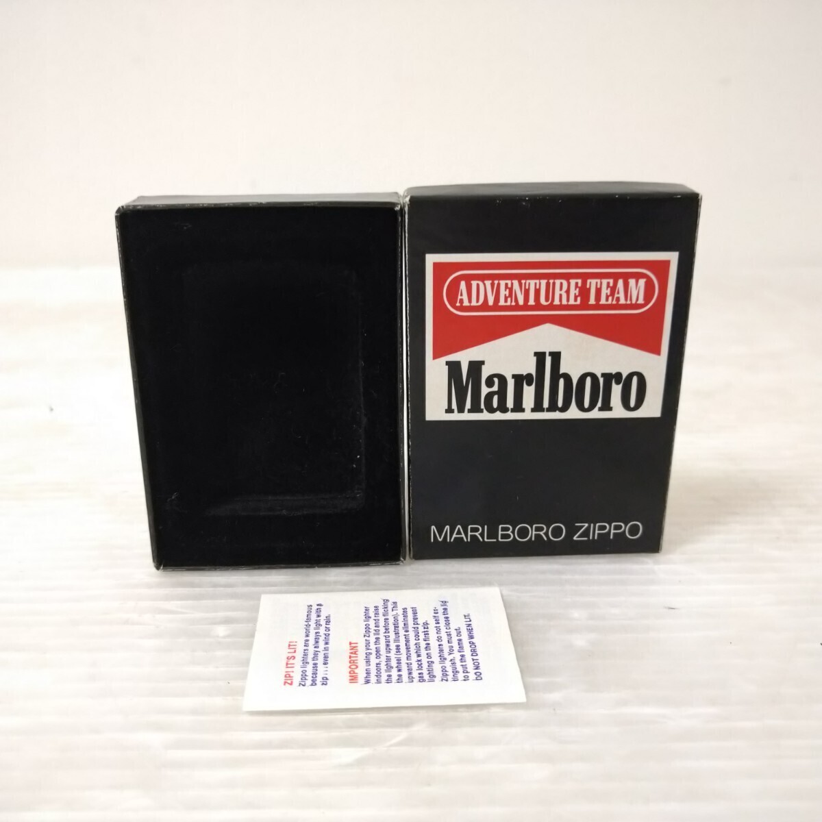 ZIPPO ジッポー Marlboro ADVENTURE TEAM マルボロ アドベンチャーチーム メタル張り オイルライター 喫煙具 火花確認済みの画像10