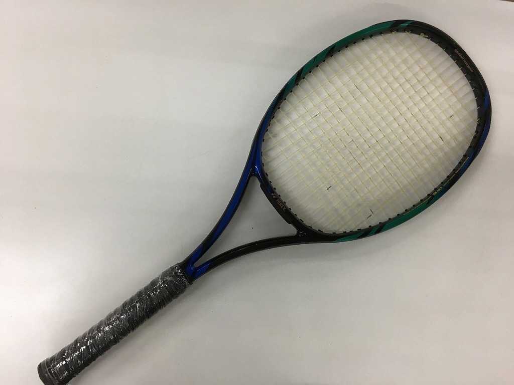 ヨネックス YONEX 【並品】硬式テニスラケット ブラック ブルー グリーン RD-8　MID SIZE PLUS　95_画像2