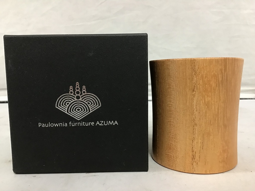 Paulownia furniture AZUMA.. чай. контейнер хурма . orange 