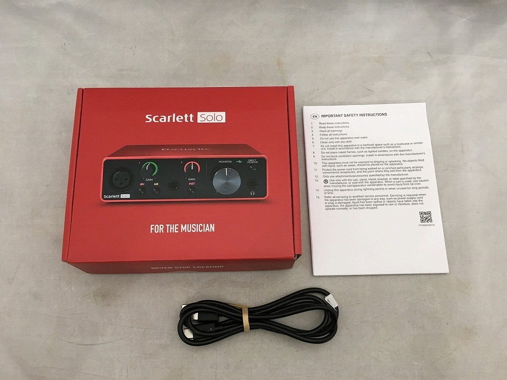 フォーカスライト Focusrite オーディオインターフェイス MOSC0024_画像7