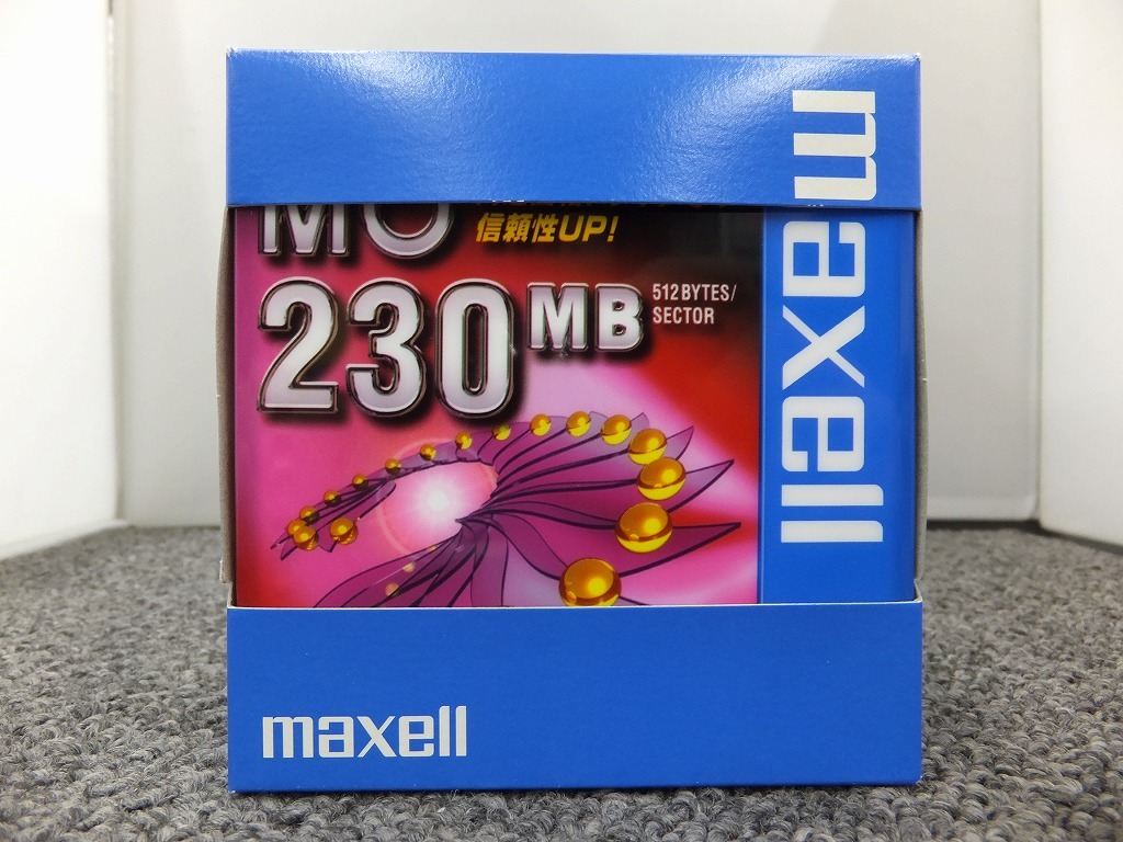 期間限定セール 【未使用・未開封】maxell データ用 3.5型MO 230MB Windowsフォーマット MA-M230.WIN.B1P ×5枚パック_画像3