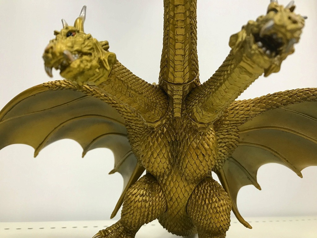 期間限定セール BANDAI ソフビ ムービーモンスターシリーズ キングギドラ 2002 2001年映画「ゴジラ・モスラ・キングギドラ大怪獣総攻撃 」_画像10