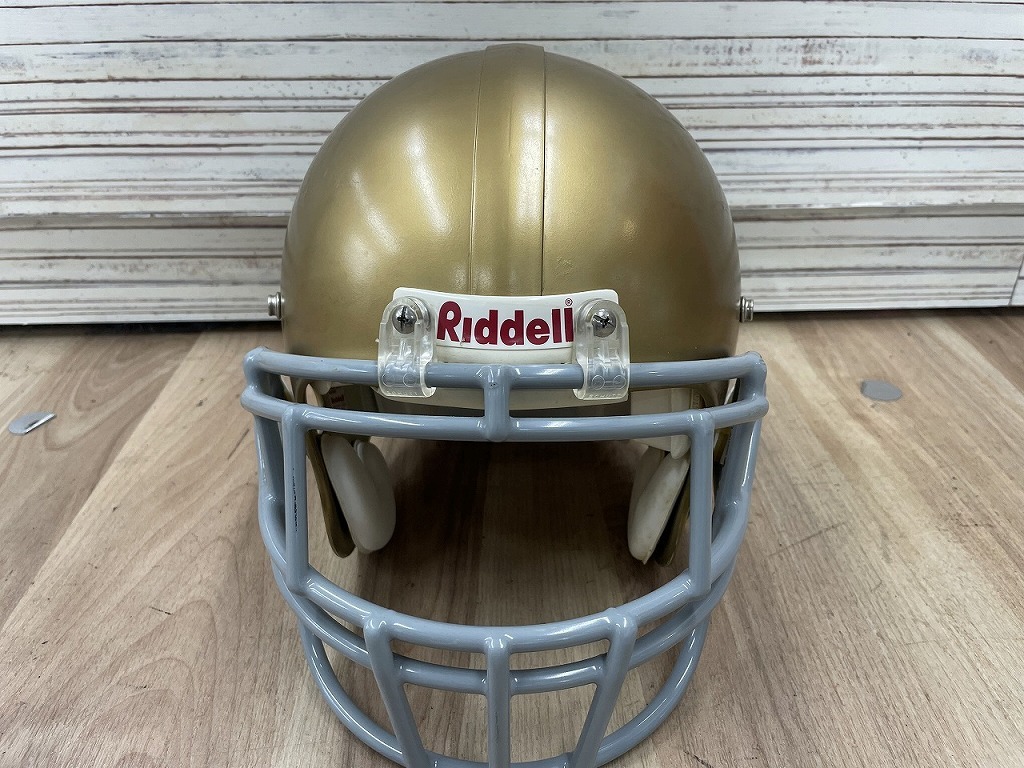 リデル Riddell 【並品】ビンテージアメフトヘルメット XL ゴールド VSR-4