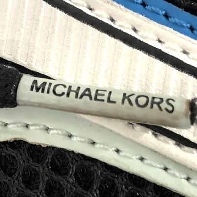 マイケルコース MICHAEL KORS メッシュローカットスニーカー ブラック・青_画像5