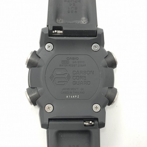 カシオ CASIO 腕時計 G-SHOCK クォーツ式 カーキ×ブラック系 GA-2000