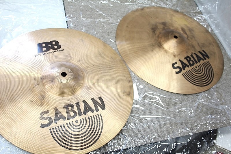 ハイハットシンバル SABIAN B8 14”/36cm Hi-Hatsの画像1