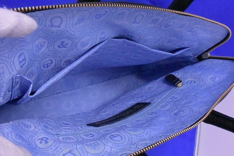 トフアンドロードストーン TOFF&LOADSTONE 超極美品 美しいシボ革の魅力 ビジネスバッグ2WAYショルダーバック鞄ブリーフ 通勤 黒の画像8