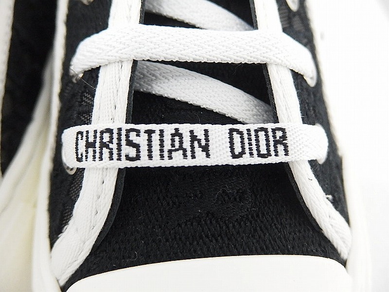クリスチャン・ディオール Christian Dior マクラメモチーフメッシュスニーカー 黒 Walk`n`Dior_画像9