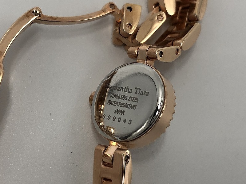 サマンサ　ティアラ Samantha Tiara 腕時計/クォーツ式 ピンクゴールド・文字盤/ホワイト 309043