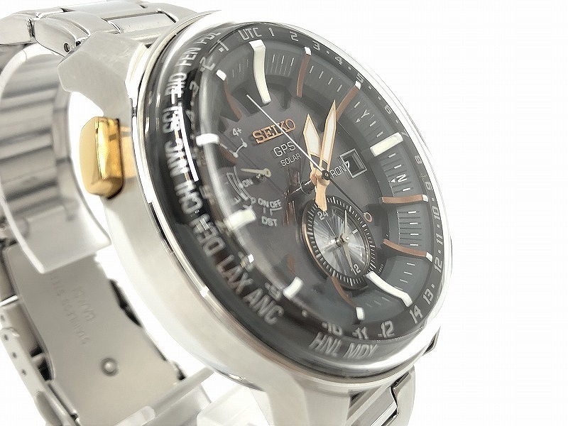 セイコー SEIKO ASTRON アストロン GPS ソーラー電波式 シルバー・文字盤/ブラック系 7X52-0AK0の画像6