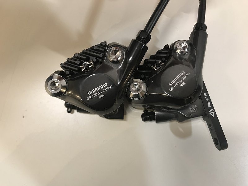 シマノ SHIMANO 【並品】ＧＲＸ 油圧ディスクブレーキ前後セット ST=RX400＋BR-RX810_画像6