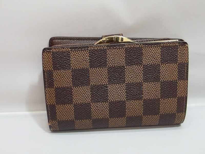 ルイヴィトン LOUIS VUITTON N61674 ポルトフォイユヴィエノワ 二つ折り財布 ジッピーウォレット ブラウン ダミエ エベヌ_画像2