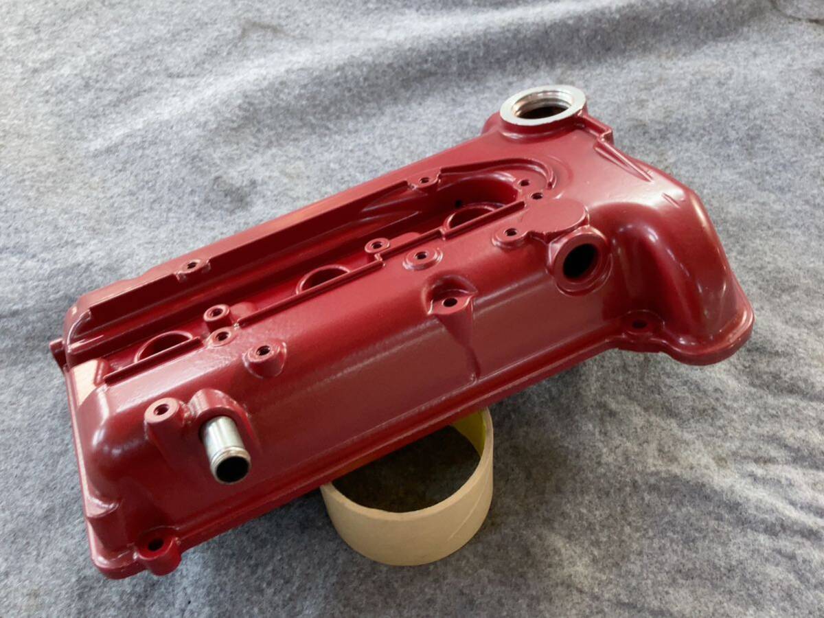 半艶 赤 JB23W スズキ ジムニー タペットカバー　ヘッドカバー 塗装品 （検） K6A ワゴンR ラパン アルト_画像2