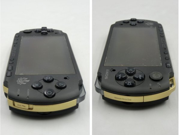 【中古現状品・動作確認済】SONY/ソニー ポータブルゲーム機 PSP3000 モンハンモデル ACコードあり バッテリー無しZA3B-T60-4MA492の画像4