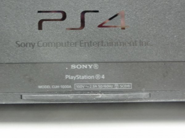 【中古現状品・通電確認済】 PS4 本体 セット 500GB ブラック SONY PlayStation4 CUH-1000A 動作確認済 プレステ4 1FA-T120-4MA503の画像10