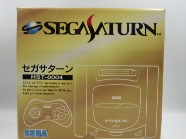 【中古現状品・通電確認済】 SEGA セガ セガサターン HST-0004 ゲーム機 本体 コントローラ 箱付き 1FA2-T100-4MA591の画像1