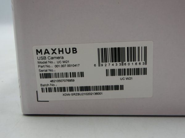 【未使用・未開封品】 MAXHUB WEBカメラ マイク内蔵 保証書あり 対応OS Windows/Mac UC-W21 未使用 1FA3-LP-4MA568_画像4