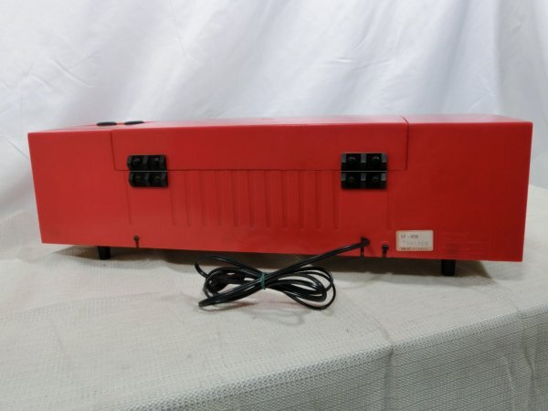 【中古現状品・通電確認済】 ナショナル SF-458 コンパクト テーブル ステレオ レコードプレーヤー レコード付き 1FA3-T120-4MA594_画像3