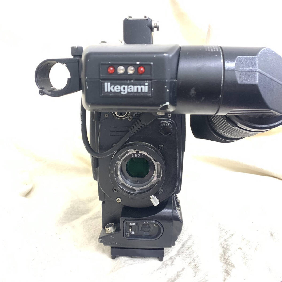 ☆池上/Ikegami！業務用ビデオカメラ！HL-45W N！VF 15-46付き！(NNW-087)「120サイズ」☆_画像8