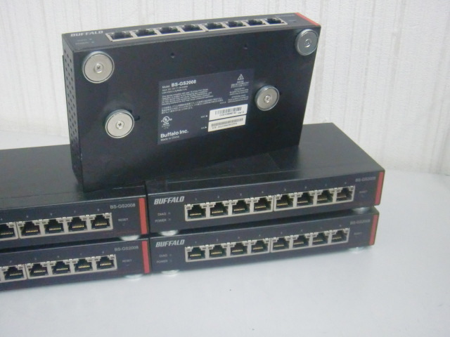 ☆5台あり！BUFFALO 8-Port Gigabit Switch BS-GS2008！(MID-2691)「80サイズ」☆の画像2